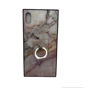 Marble iPhone XS Max Case with matching ring holder